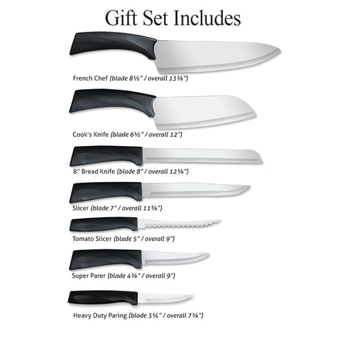 Rada Anthem Oak Block Knife Set