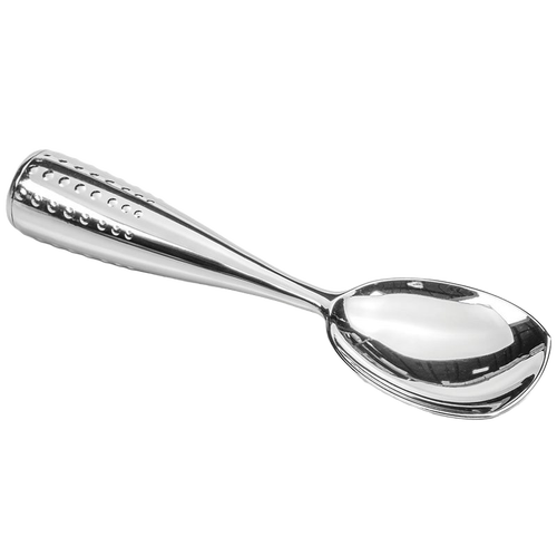 Chrome-plated die-cast zinc alloy ice cream spade with a vintage-inspired design, dishwasher safe, ideal for Kitchen & Food, Specialty Equipment, and Making Ice Cream collections.