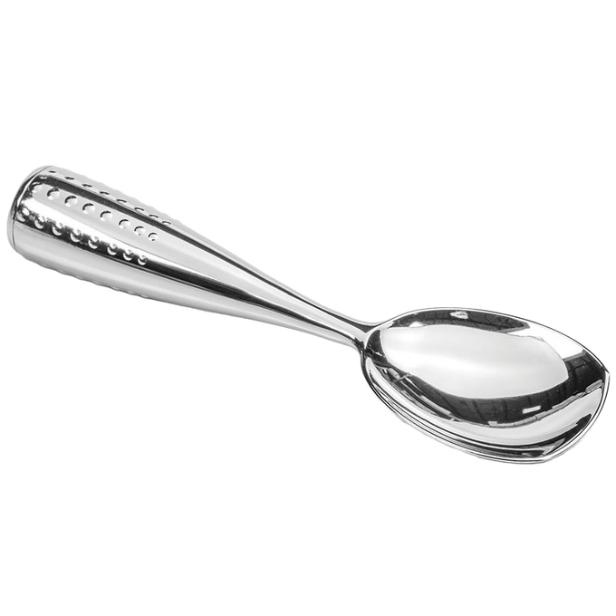 Chrome-plated die-cast zinc alloy ice cream spade with a vintage-inspired design, dishwasher safe, ideal for Kitchen & Food, Specialty Equipment, and Making Ice Cream collections.
