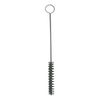 Long, narrow cleaning brush with looped handle and stiff bristles designed for clearing tapping spiles, ideal for farm, orchard, and maple syrup sugaring supplies.