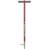 Handcrafted Garden Weasel WeedPopper weeder with a long red metal shaft, ergonomic black foam handles, and durable steel tines for easy weed removal, part of Farm, Garden & Tool collections.