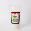 Clear resealable bag of handcrafted Lehman's soy wax pellets for candle making, featured in Lamps & Lighting, Candles and Candlemaking, Candlemaking Supplies, Best Sellers, and Promo Eligible collections.