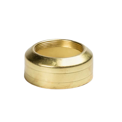 Brass lamp collar with threaded interior designed to fit burner necks under 1-11/16" diameter, ideal for Lamps & Lighting, Parts and Accessories, Lamp Burners and Collars, Best Sellers, Promo Eligible collections.