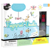 SpiceBox Fingerprint Doodles Art Kit packaging showing colorful ink pads, markers, and playful fingerprint character examples, encouraging creativity in Kids, Arts and Crafts, and Children's Toys collections.