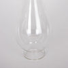 Clear glass oil lamp chimney with 2-inch base, handcrafted for use with various lamps, featured in Lamps & Lighting, Parts and Accessories, Chimneys and Globes, and Best Sellers collections.