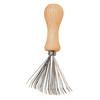 Oiled beechwood handled comb and brush cleaner with flexible wire tines, handcrafted in Germany, featured in Health & Wellness, Grooming and Personal Hygiene, Best Sellers, and Promo Eligible collections.