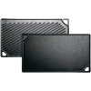 Durable black cast iron griddle with smooth and ribbed reversible surfaces for versatile stovetop, grill, or campfire cooking, handcrafted in the USA, ideal for Kitchen & Food and Cookware collections.