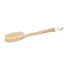 Natural bristle bath brush with a smooth oiled beechwood handle and hanging loop, designed for invigorating exfoliation and gentle cleansing, featured in Health & Wellness and Grooming collections.