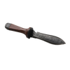Garden hand tool with a heat-treated stainless steel serrated blade and a polished wooden handle, designed for digging and cultivating in Farm, Garden & Tool and Best Sellers collections.