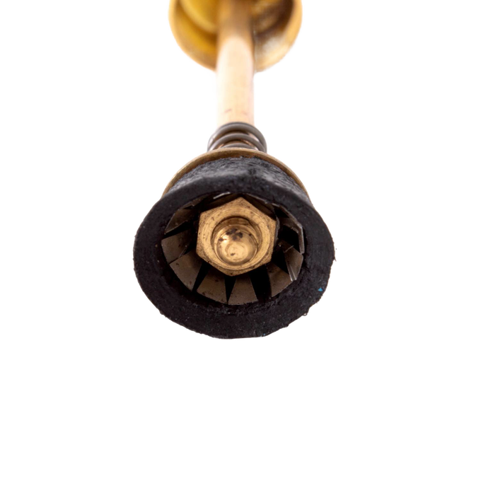 Close-up view of the brass and steel pump component with a rubber flange, designed for lamps and featured in Lamps & Lighting, Parts and Accessories, Other Parts, Best Sellers, and Promo Eligible collections.