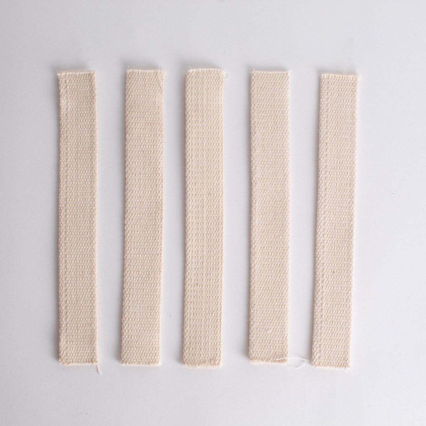 Set of handcrafted flat cotton wicks in natural color, designed for fast fuel delivery and clean burn in oil lamps, ideal for Farm, Garden & Tool, Lamps & Lighting, and Emergency Supplies collections.