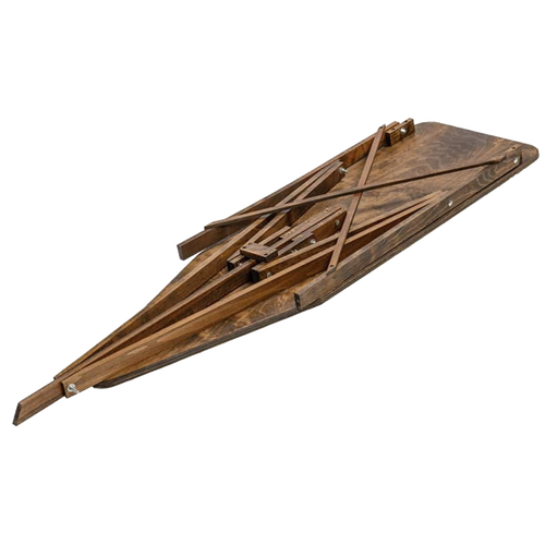 Folded wooden ironing board handcrafted from durable maple and birch with unique Amish-made construction, ideal for Home & Decor, Laundry Supplies, and USA Made collections.