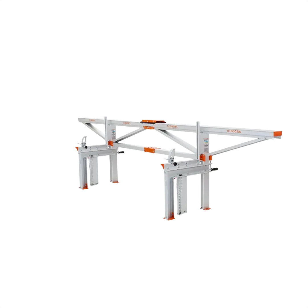 Portable silver and orange chain sawmill frame designed for cutting logs into lumber, featuring durable metal construction, suitable for Farm, Garden & Tool, Wood Cutting and Hauling, and Best Sellers collections.