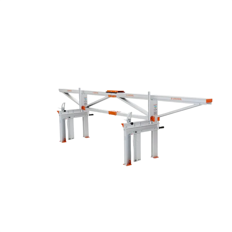 Portable silver and orange chain sawmill frame designed for cutting logs into lumber, featuring durable metal construction, suitable for Farm, Garden & Tool, Wood Cutting and Hauling, and Best Sellers collections.