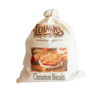 Natural cotton bag of handcrafted Lehman’s cinnamon biscuit mix, featuring a vintage-style printed label, perfect for Kitchen & Food, Pantry, Dry Goods, and Best Sellers collections.