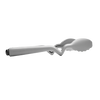 Gray nylon cooking tongs with a unique bent handle design that keeps tips elevated off surfaces, featured for Kitchen & Food, Kitchen Gadgets, Cooking and Baking Helpers, Best Sellers, and Promo Eligible collections.