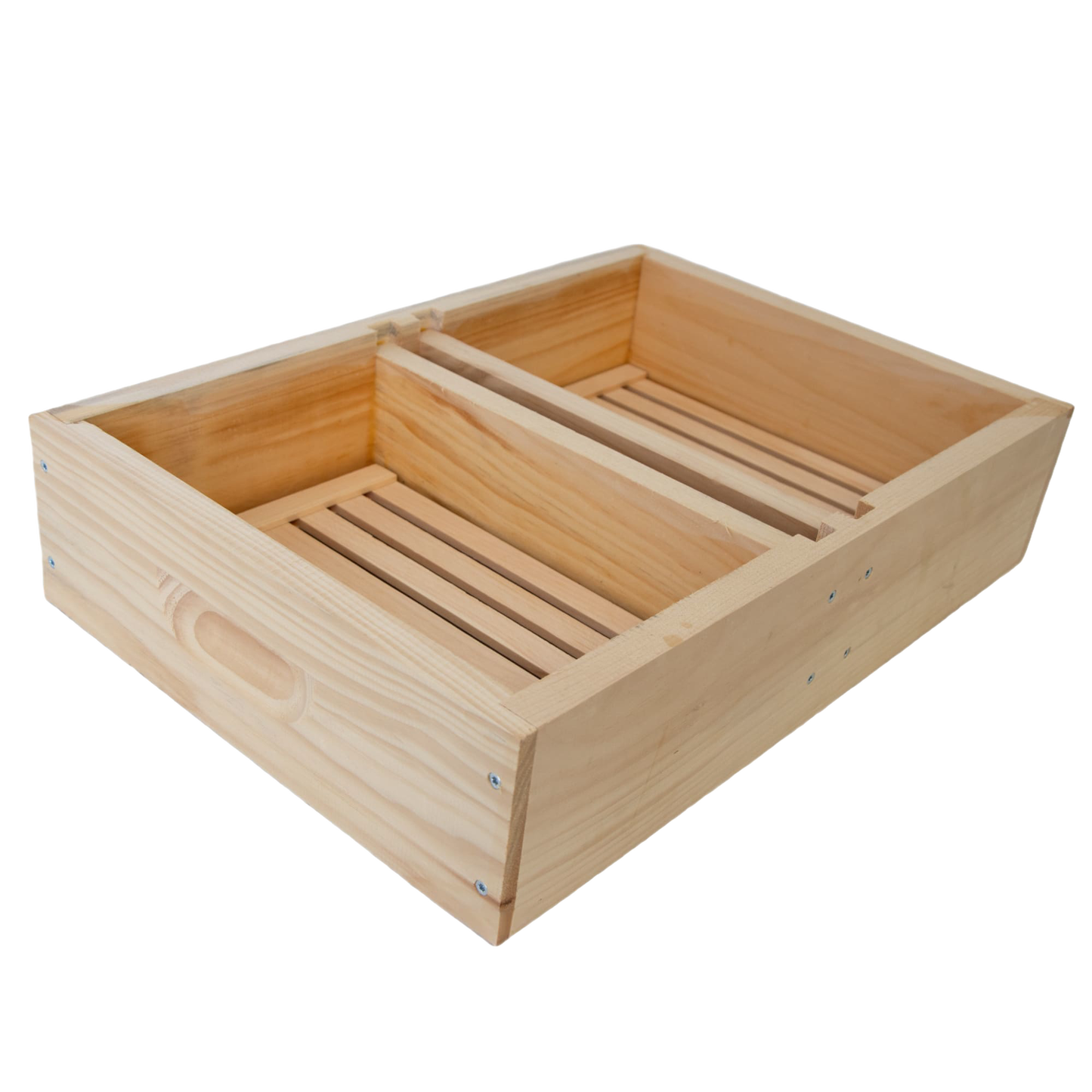 Handcrafted wooden top feeder for 8-frame hives with built-in wooden floats, Amish made in the USA, ideal for beekeeping and farm, garden & tool collections.
