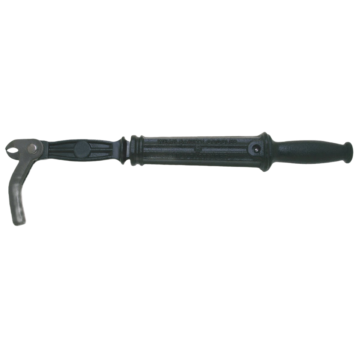 Black cast iron nail puller tool with a sliding rammer and ergonomic handle, designed for cleanly removing nails in Farm, Garden & Tool, and Hand Tools collections.