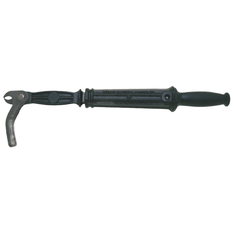 Black cast iron nail puller tool with a sliding rammer and ergonomic handle, designed for cleanly removing nails in Farm, Garden & Tool, and Hand Tools collections.