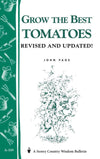Cover of a gardening booklet featuring vintage-style illustrations of tomato plant and garden tools on a green border, part of Toys, Books & Games, Home and Garden How-To Books, and Best Sellers collections.