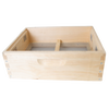 Handmade wooden quilt box with ventilation screens and dovetail joints, crafted in the USA, designed to control moisture in beehives, featured in Farm, Garden & Tool and Beekeeping Supplies collections.