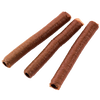 Three tightly coiled brown collagen sausage casings ideal for making snack sticks, featured in Kitchen & Food, Specialty Equipment, Butchering Supplies, and Best Sellers collections.
