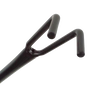 Close-up of the black powder-coated steel fire building utensil’s dual-pronged claw used for moving logs and coals, featured in Stoves and Hearth Accessories collections.