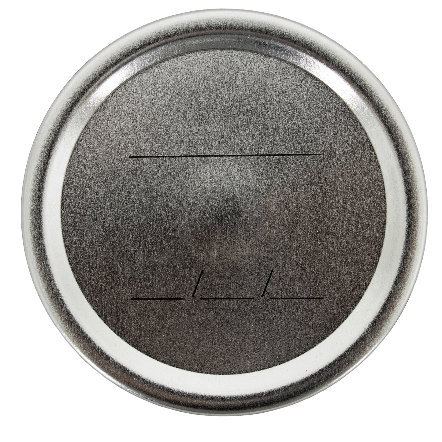 Silver wide-mouth canning lid with a BPA-free sealing compound and writing lines, designed for airtight preservation in kitchen, food preservation, canning, and best sellers collections.