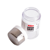 Clear glass sugar dispenser with stainless steel lid and side spout designed to reduce moisture and prevent clumping, suitable for Kitchen & Food, Kitchen Gadgets, Kitchen Accessories, Storage and Serving, Best Sellers, and Promo Eligible collections.