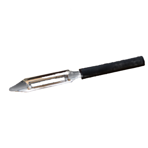 Handcrafted vegetable peeler with razor-sharp stainless steel blade and durable black resin handle, made in USA, perfect for Kitchen & Food, Specialty Equipment, Peelers and Pitters, Best Sellers, Promo Eligible collections.