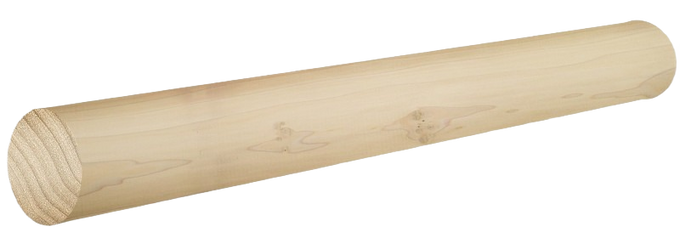 Smooth natural wood rolling pin with rounded ends, ideal for Kitchen & Food, Kitchen Gadgets, and Kitchen Accessories collections.