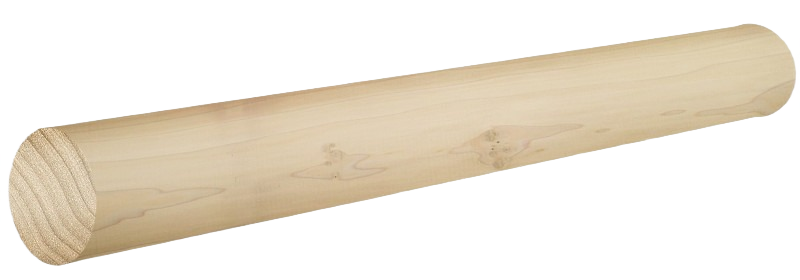Smooth natural wood rolling pin with rounded ends, ideal for Kitchen & Food, Kitchen Gadgets, and Kitchen Accessories collections.