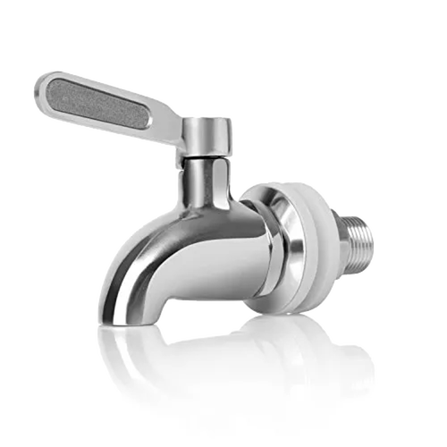 Handcrafted stainless steel replacement tap with lever for gravity water filters, designed for durability and ease of use in Appliances, Emergency Supplies, and Water Heating collections.