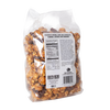 Clear plastic bag of handcrafted caramel popcorn mixed with almonds, cherries, and cinnamon, labeled with nutritional information, featured in Kitchen & Food, Snacks and Sweets, Popcorn, and Best Sellers collections.