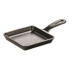5-inch square cast iron skillet with a long handle, made in USA, handcrafted for versatile cooking in Kitchen & Food, Camping, Cast Iron, and Farm, Garden & Tool collections.