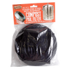 Two black replacement compost filters made from charcoal material, designed to fit stainless steel compost pails, ideal for Farm, Garden & Tool and Kitchen Accessories collections.