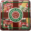 Square metal tin filled with assorted colorful old-fashioned candies in various shapes and flavors, handcrafted in USA, ideal for Kitchen & Food, Snacks and Sweets, Candy, and Best Sellers collections.