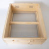 Handmade wooden hive topper with mesh screening and sturdy joinery, crafted in the USA by Amish artisans, designed for moisture control in beekeeping, featured in farm and garden collections.