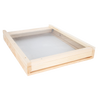 Handcrafted Amish-made wooden screen base with fine mesh, designed for use in 10-frame beehives to monitor varroa mites, part of Farm, Garden & Tool and Beekeeping Supplies collections.