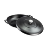Handcrafted lightweight cast iron braiser with secure lid, featuring a triple-seasoned finish for durable nonstick performance, made in USA, ideal for Kitchen & Food and Cookware collections.