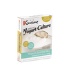 Packaging of all-natural yogurt starter mix for electric yogurt makers, highlighting easy preparation with milk, ideal for Kitchen & Food, Specialty Equipment, and DIY Cheese and Yogurt collections.