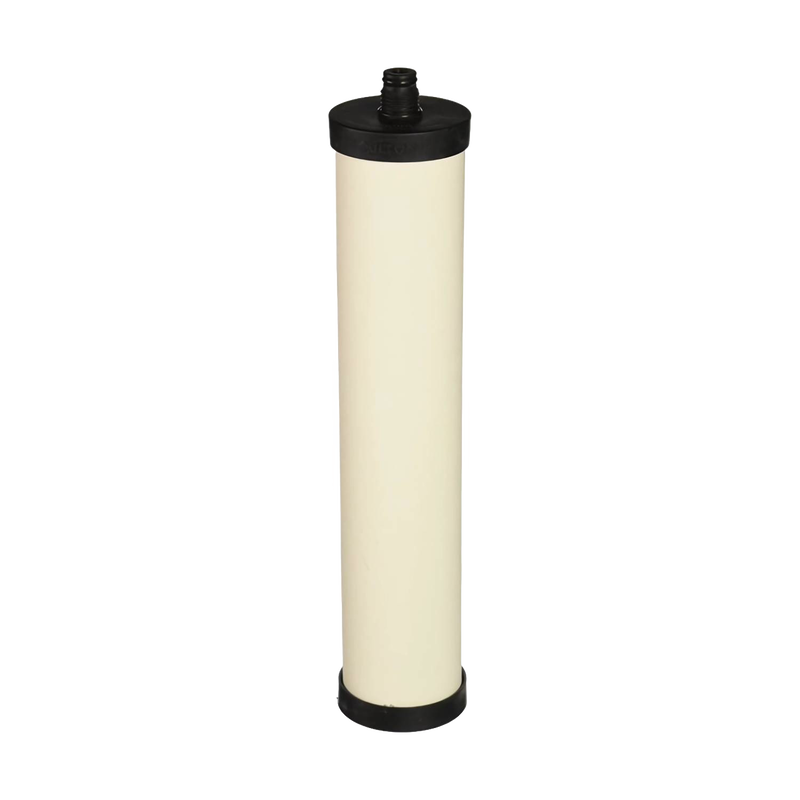 Replacement ceramic water filter element with black end caps designed to reduce chlorine, bacteria, cysts, sediment, and heavy metals, suitable for Appliances, Emergency Supplies, and Water Heating and Treatment collections.