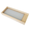 Handcrafted Amish-made wooden varroa mite screen base with fine mesh, designed for monitoring and protecting hives, featured in Farm, Garden & Tool, Beekeeping Supplies, USA Made, and Best Sellers collections.