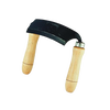 Handcrafted curved draw shave with durable steel blade and smooth wood handles, ideal for debarking logs and woodworking in Farm, Garden & Tool, Hand Tools and Hardware, and Wood Cutting collections.