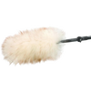 Angled lamb's wool duster head attached to a telescoping handle, featuring soft natural fibers with lanolin for gentle dusting, ideal for Home & Decor and Cleaning collections.