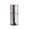 Highly polished stainless steel water filtration system with dual chambers and spigot, ideal for emergency supplies and everyday home use in Appliances and Water Treatment collections.