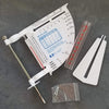 White multi-functional weather meter with wind speed, temperature, and rainfall measurements, including mounting screws, designed for outdoor use in Farm, Garden & Tool and Garden Accessories collections.