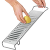 Heavy-duty stainless steel potato slicer with sharp blades and sturdy handles, designed for efficient potato prep, featured in Kitchen & Food, Food Prep, and Choppers and Cutters collections.