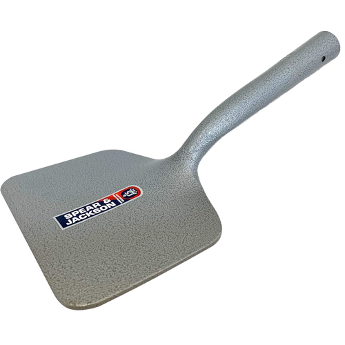 Powder-coated steel hoe head with a textured gray finish and ergonomic handle, designed for weeding and cultivating tasks in Farm, Garden & Tool collections.