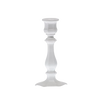 Handcrafted glass taper candle holder in milk glass with vintage-inspired design, made in USA, perfect for Home & Decor, Lamps & Lighting, and Candleholders collections.